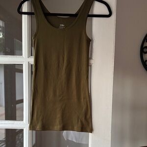 Mossimo Supply Co. Olive Green Tank Top size s